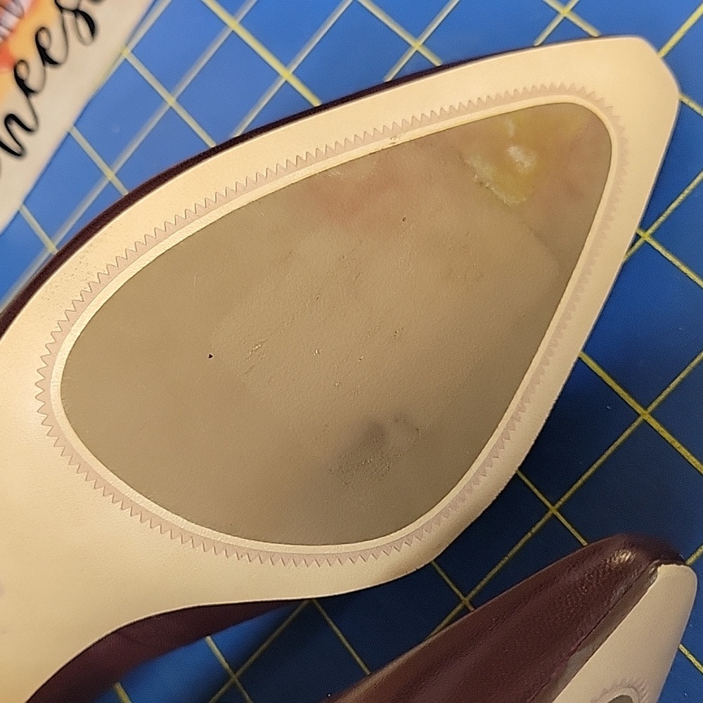 Naturalizer 27 Licia Pointed Toe Pumps Size 7.5M Leather New Burgandy/Wine - Picture 4 of 12